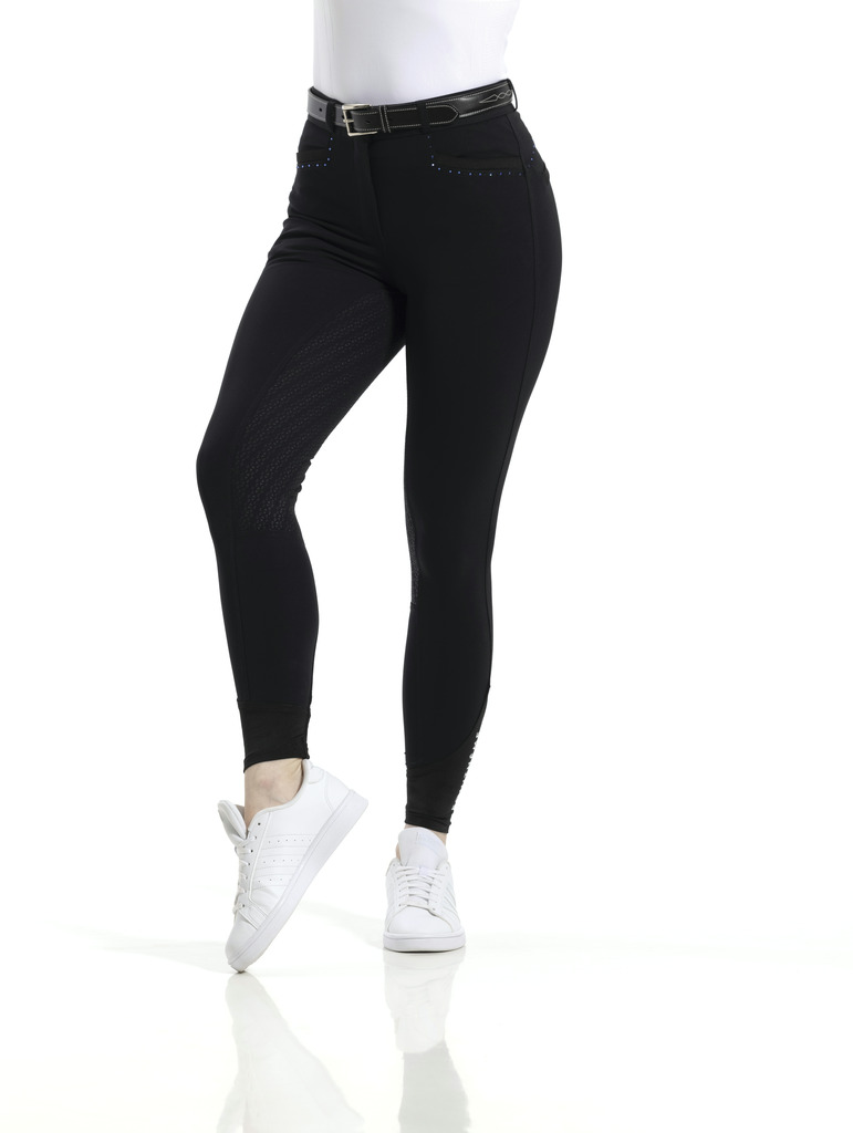 Pantalon EQUITHÈME "Safir", fond silicone - Femme