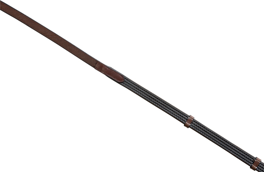 [307135318] Rênes Supergrip épaisses ERIC THOMAS PRO (Havane)