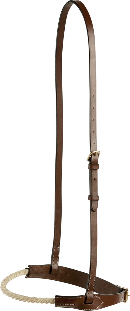 [307330318] Muserolle française corde ERIC THOMAS PRO (Havane, Cheval)