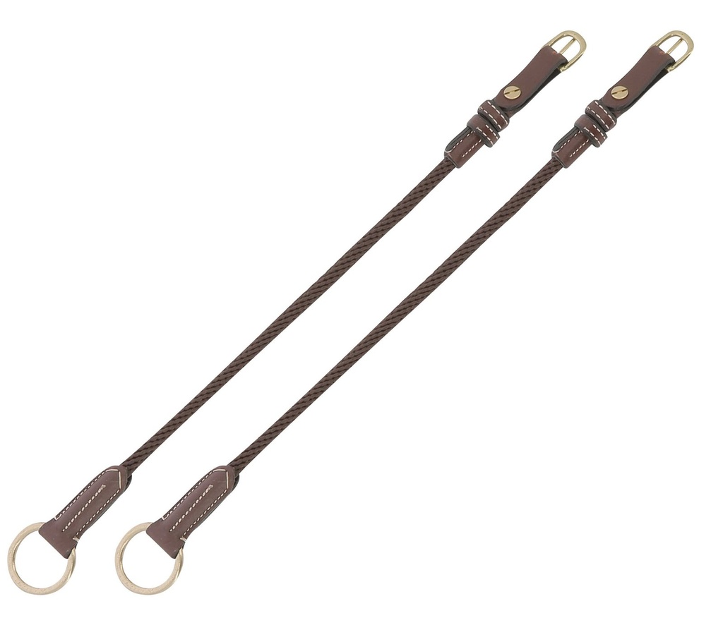[307900318] Montants de releveur cuir/corde ERIC THOMAS PRO (Havane, Cheval)