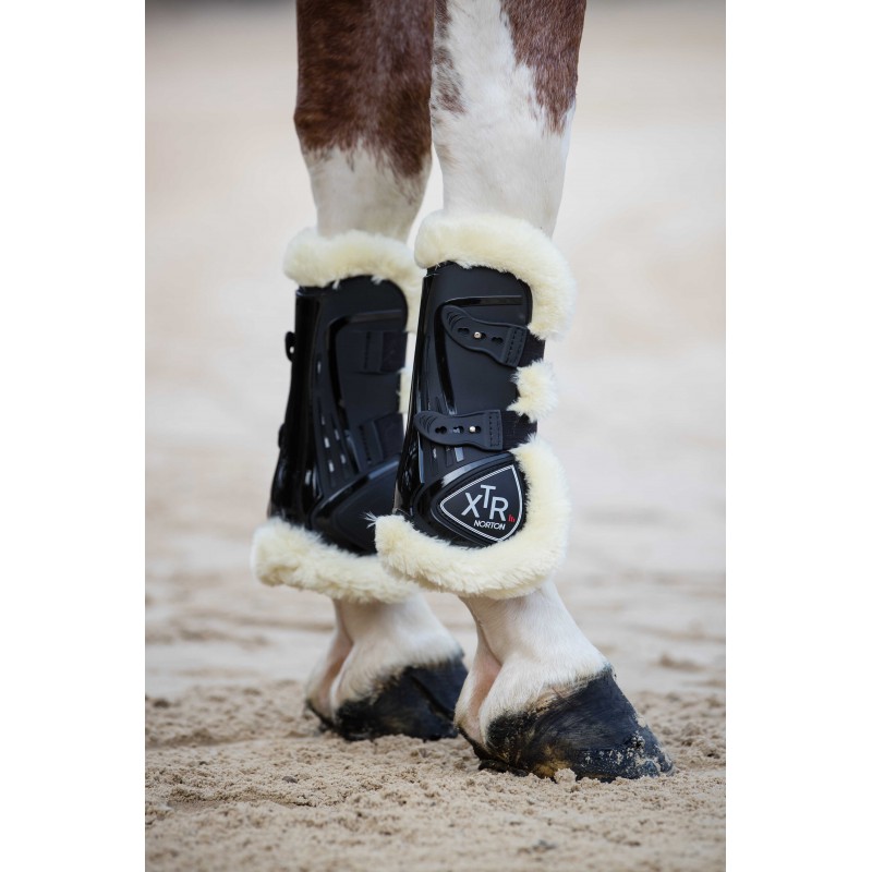 [530672071] Guêtres NORTON - XTR à boutons et mouton (Marine, Poney)