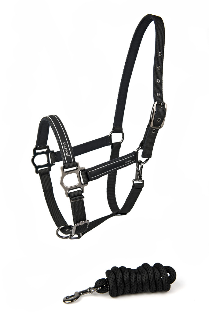 [555002311] Licol + longe LAMI-CELL "Classical" (Gris, Cheval)