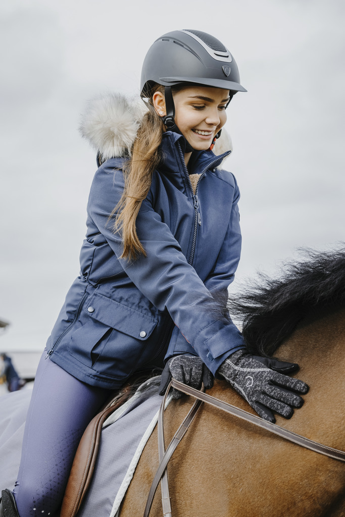 [978709071] Parka EQUITHÈME "Paola" (Marine, 34/XS)