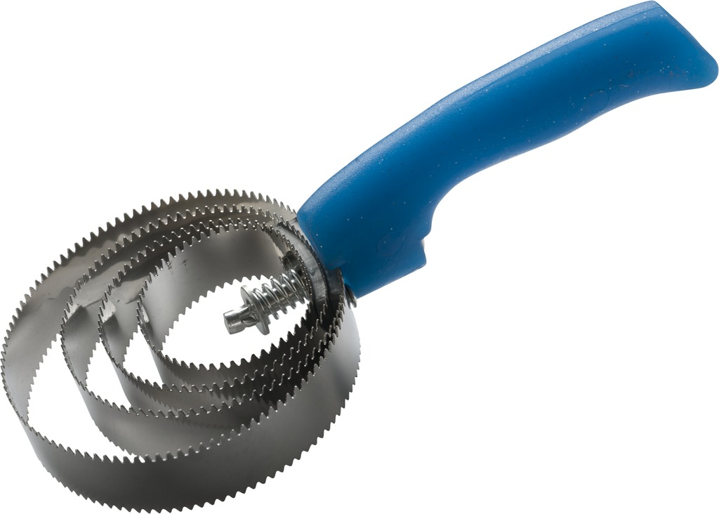 [700032006] Étrille métallique ronde HIPPOTONIC fluo pailleté (Bleu)