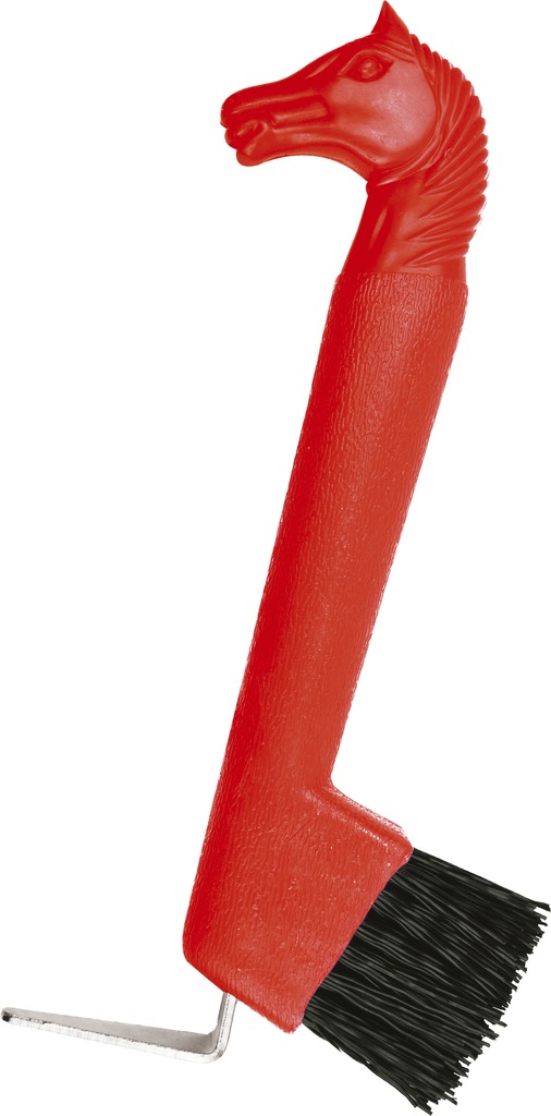 [700088006] Cure-pied brosse HIPPOTONIC - Tête de cheval (Bleu)