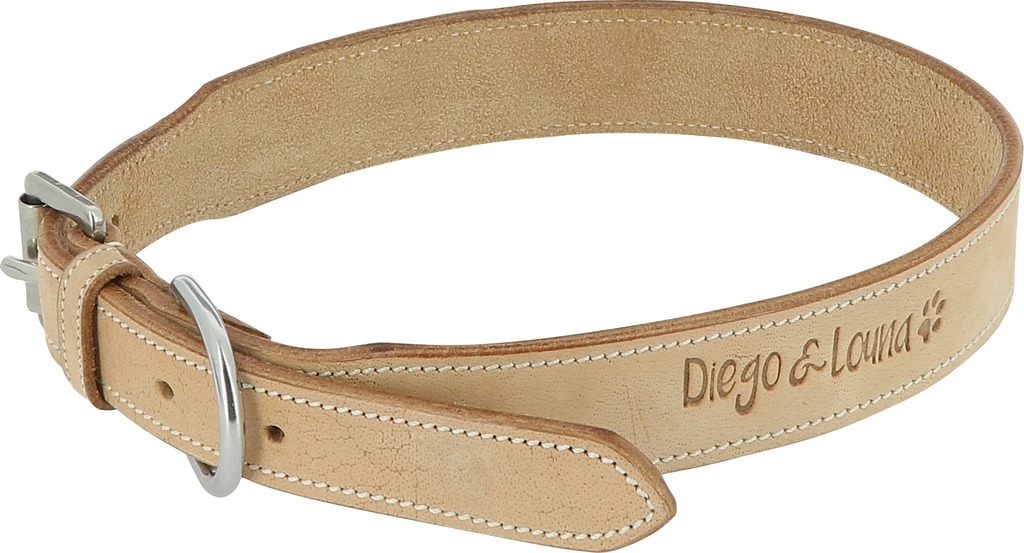 Collier cuir naturel DIEGO & LOUNA (40cm)