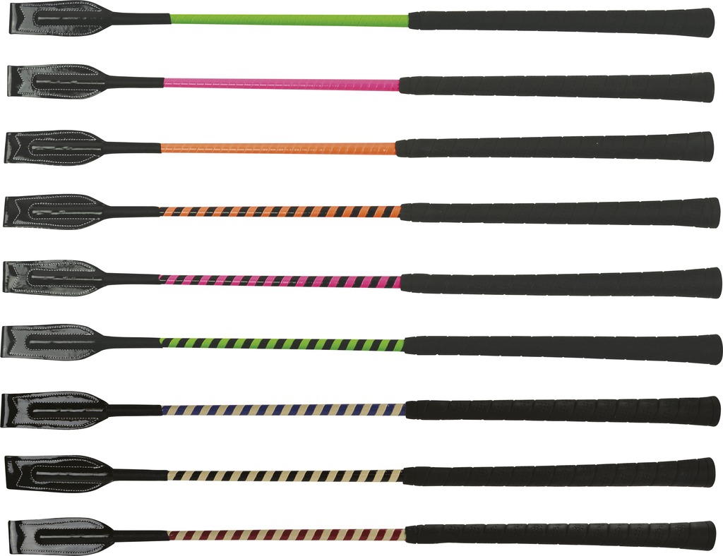 [951050005] Cravache WHIP & GO "Concours" (Beige/Chocolat)