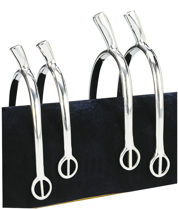 [920665020] Éperons FEELING "Prince de Galles" compensés à passants arrondis inox (20mm, Adulte homme)