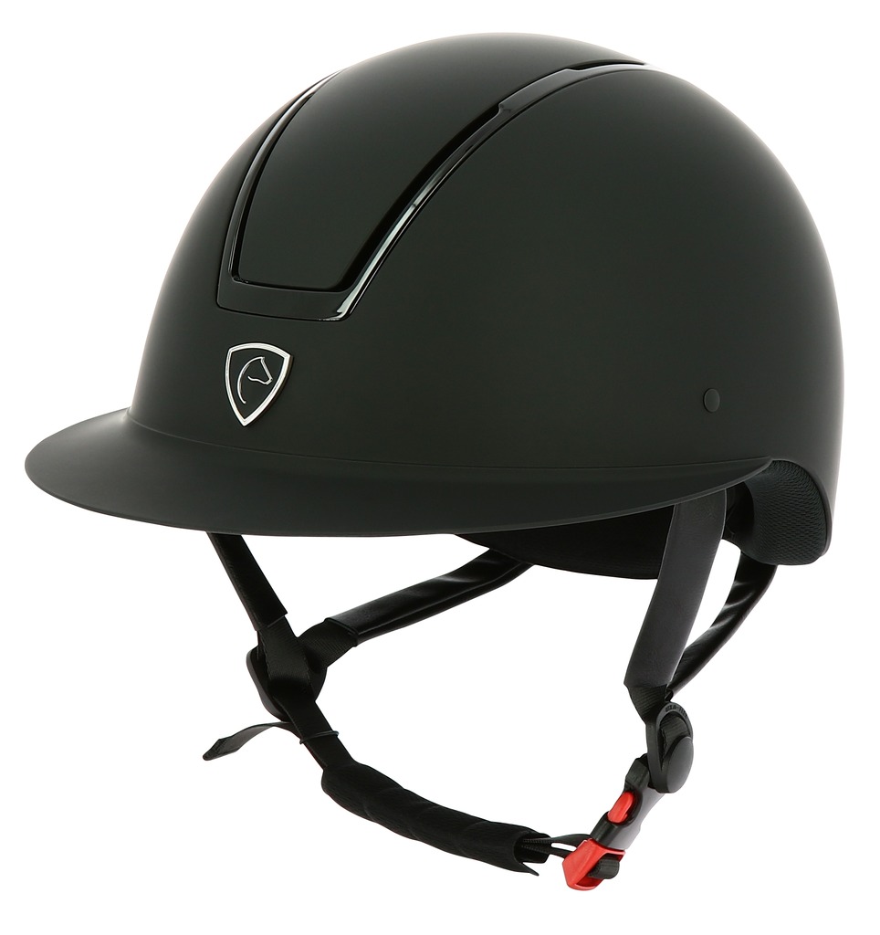 [911461022] EQUITHÈME Helmet - Glint Mat (Noir/Argent, M/55-57)