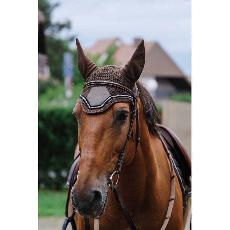[306975005] Bonnet chasse mouche EQUITHEME - Domino (Cuivre)