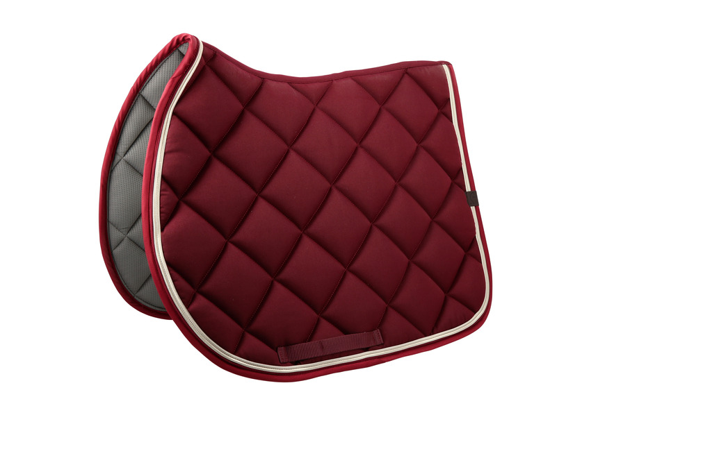 [204773040] Tapis de selle EQUITHÈME "Classic" (Bleu canard)