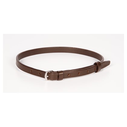 [28009003full] Muserolle combinée cuir marron (Cheval)