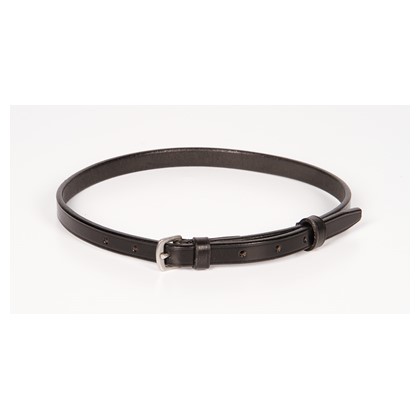 [28009005full] Muserolle combinée Cuir Noir (Cheval)