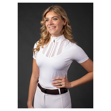 [261013004s] Chemise EQS Bordeaux - Femme (Blanc, 36/S)