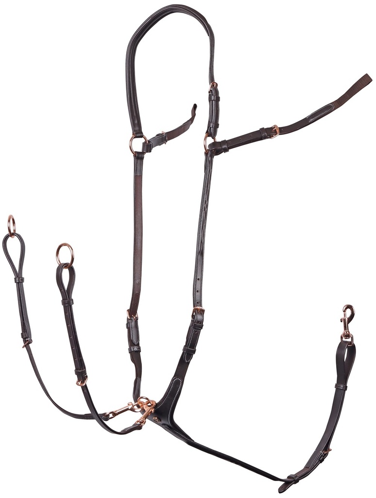 [283000723full] Collier de chasse Rosegold (Brun, Cheval)