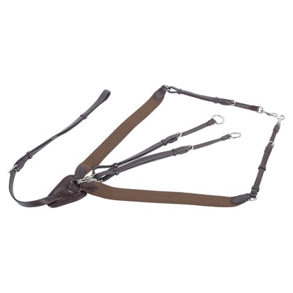 [283000703full] Collier de chasse, élastique (Brun, Cheval)