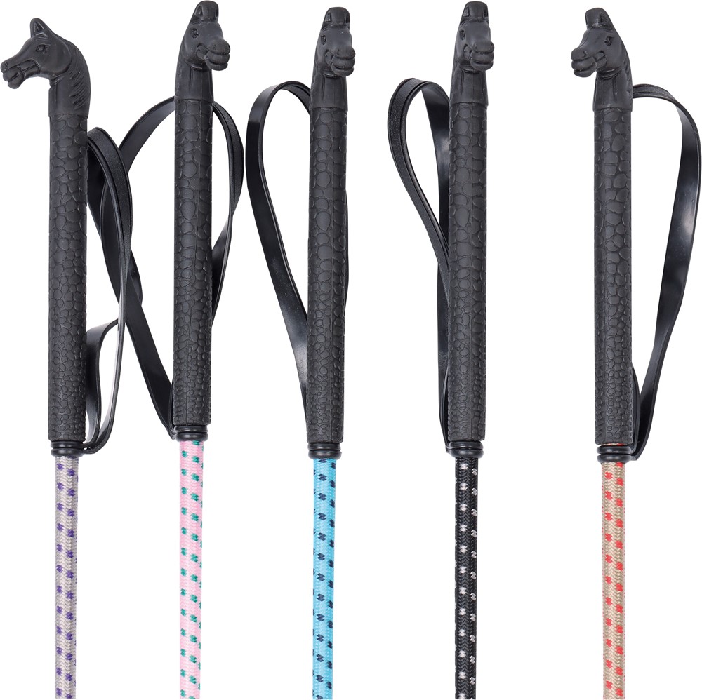 [3400000213] Cravache 2T tête de cheval TwoTone