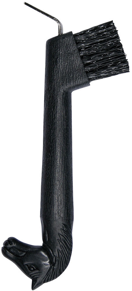 [8714813355463] Cure-pied tête de cheval avec brosse (Bleu clair)