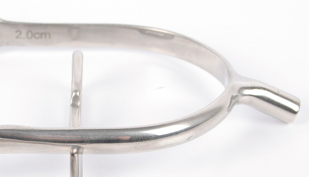 Éperons à tige inox (20mm, Adulte homme)