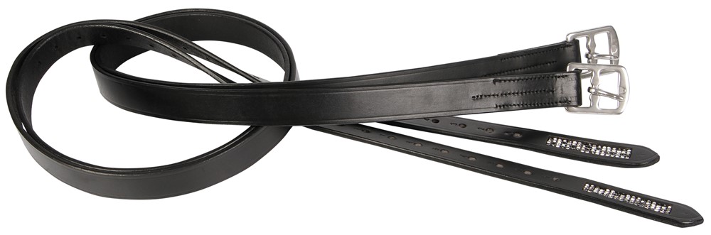 Stirrup leathers, crystal
