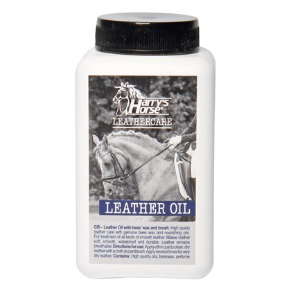 Huile pour cuir/cire d'abeille avec pinceau (500 ml)