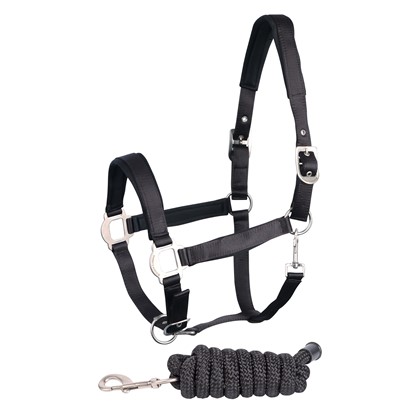 [310000197full] Licol et longe Satin (Marine, Cheval)