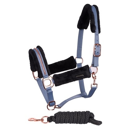 [3100243030full] Licol et longe Soft Denici Cavalli Indigo (Cheval)