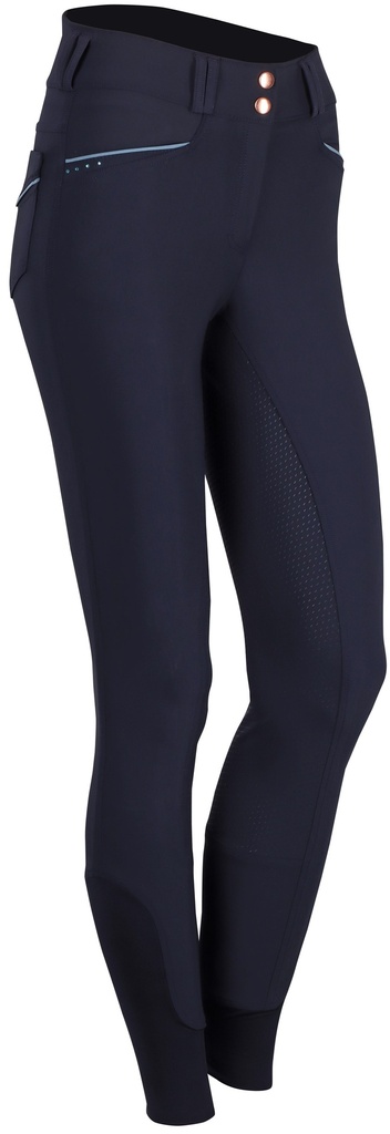 Pantalon d'équitation Denici Cavalli Indigo Full Grip - Femme