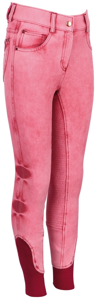 [260065022116] Pantalon d'équitation Denim LouLou Arendal Full Grip - Enfants