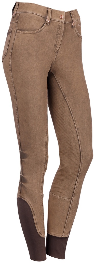 Pantalon d'équitation Denim Moss Full Grip - Femme