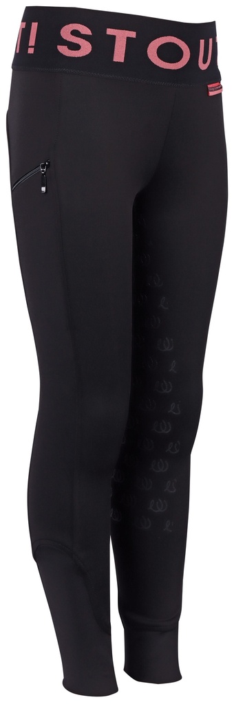 Pantalon Equitights STOUT! Corail Full Grip - Enfant