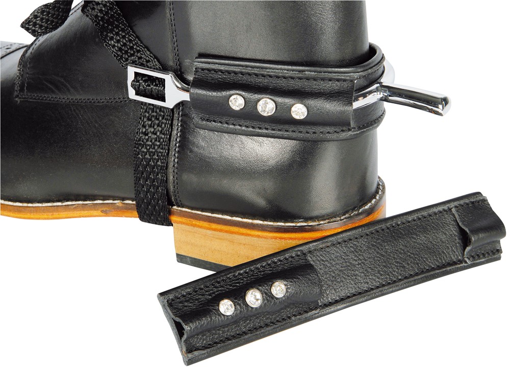 [43200015uni] Protèges éperons crystal noir