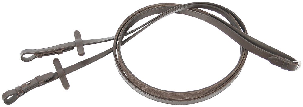 [284000233full] Rênes Cuir Doublée Caoutchouc (Brun, Cheval)