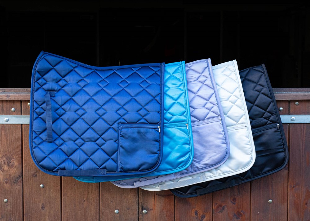 Tapis de selle Pocket (Bleu canard, Dressage)