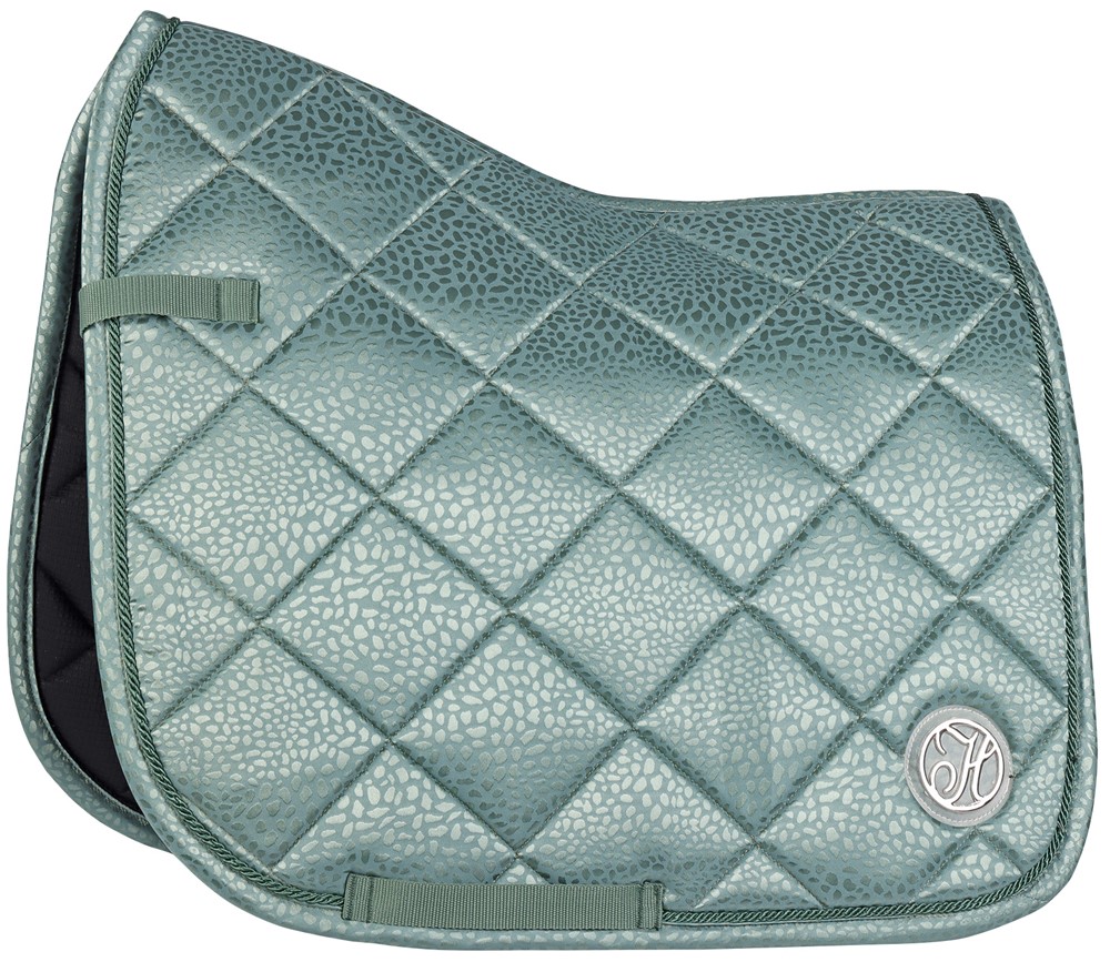 [320000424full dr] Tapis de selle Reverso Léopard (Blanc, Cheval, Dressage)