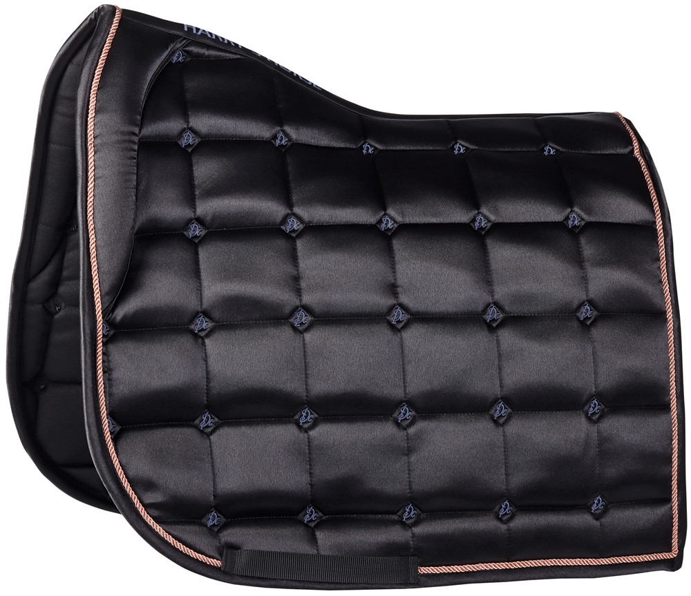 [320024315full dr] Tapis de selle Satin Denici Cavalli Indigo (Cheval, Dressage)