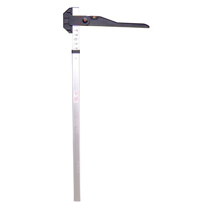 [8714813038076] Toise en aluminium et PVC Unite de mesure en inch.et cm