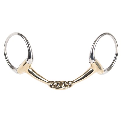 Mors de buste double articulation Anatomique Laiton Doré 13mm (115mm)