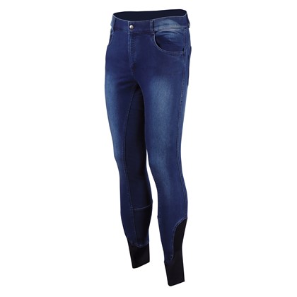 [260022717H46] Pantalon d'équitation homme Liciano Denim Full Grip - Homme (Marine, XS)