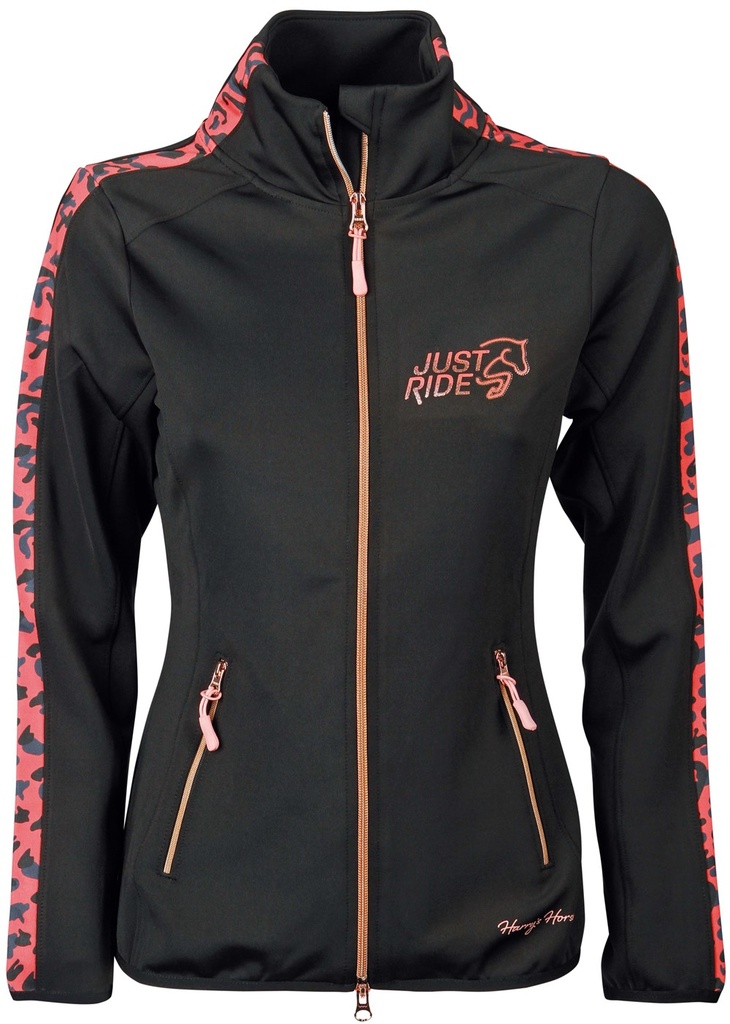 Veste Just Ride Leopard - Femme (Bleu, 34/XS)