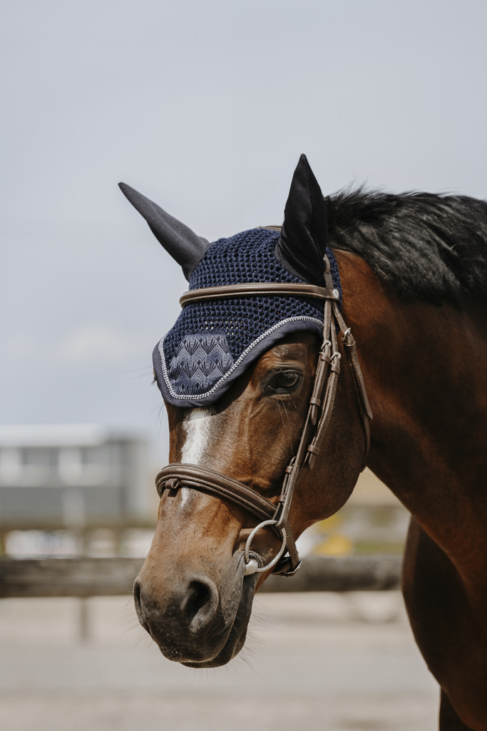 EQUITHÈME casquette de chasse anti-mouches - Brocade