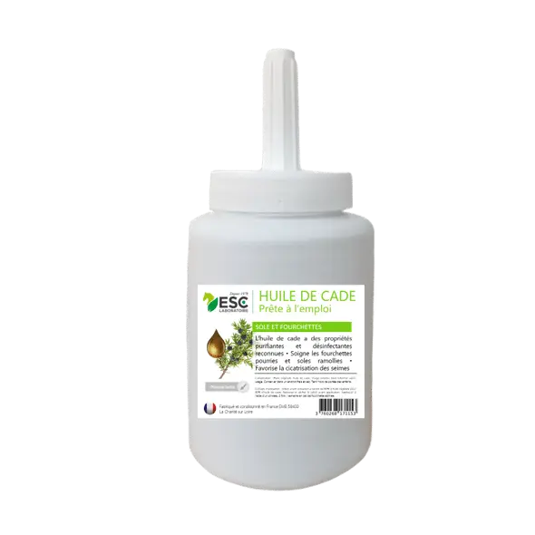 HUILE DE CADE – Assainit et protège les sabots de l’humidité 