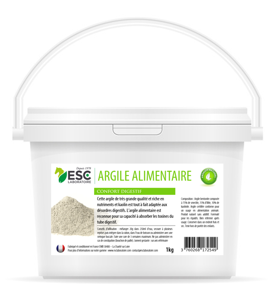 ARGILE ALIMENTAIRE – Digestion cheval