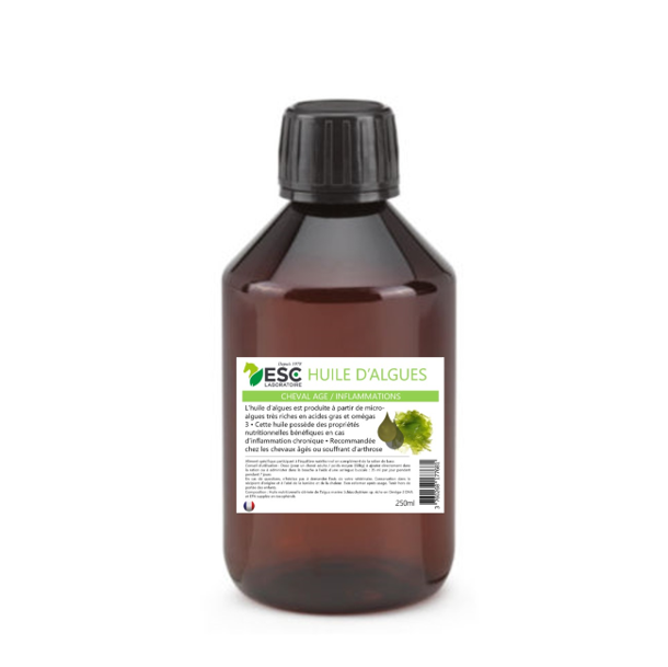 [3760268177681] HUILE D’ALGUES – Omega 3 Cheval – EPA + DHA