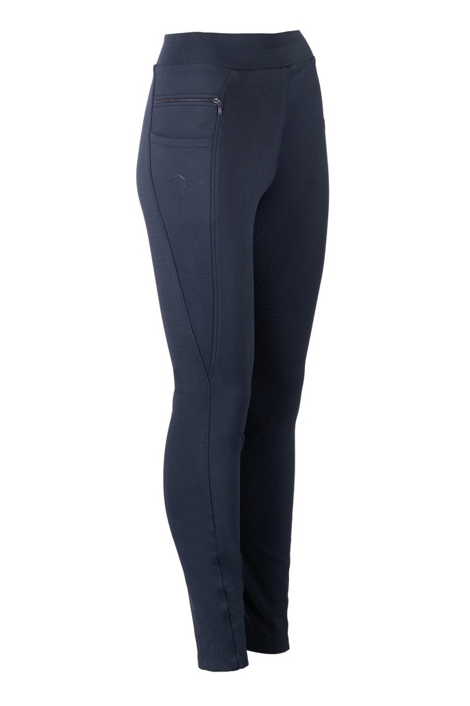 Winter-riding leggings -Maja- silicone full seat (32/34, dark blue)