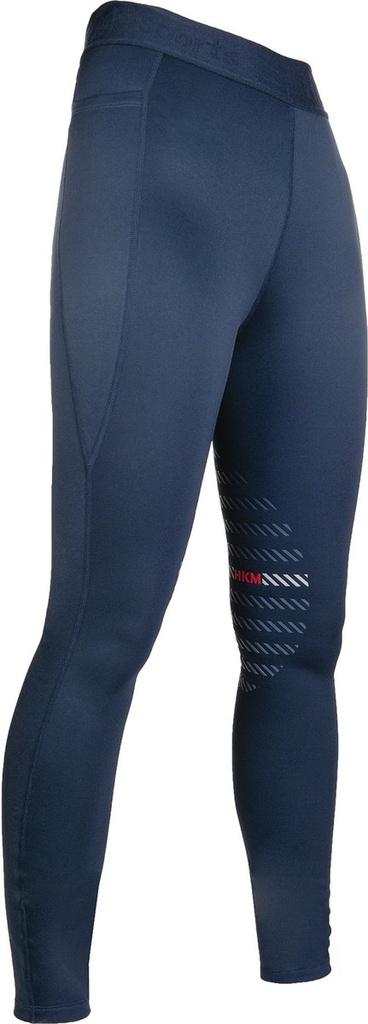 Riding leggings -Sports- silicone knee patch (158/164, Bleu foncé)