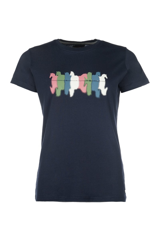 T-Shirt -Mirror- (XS, Bleu foncé)