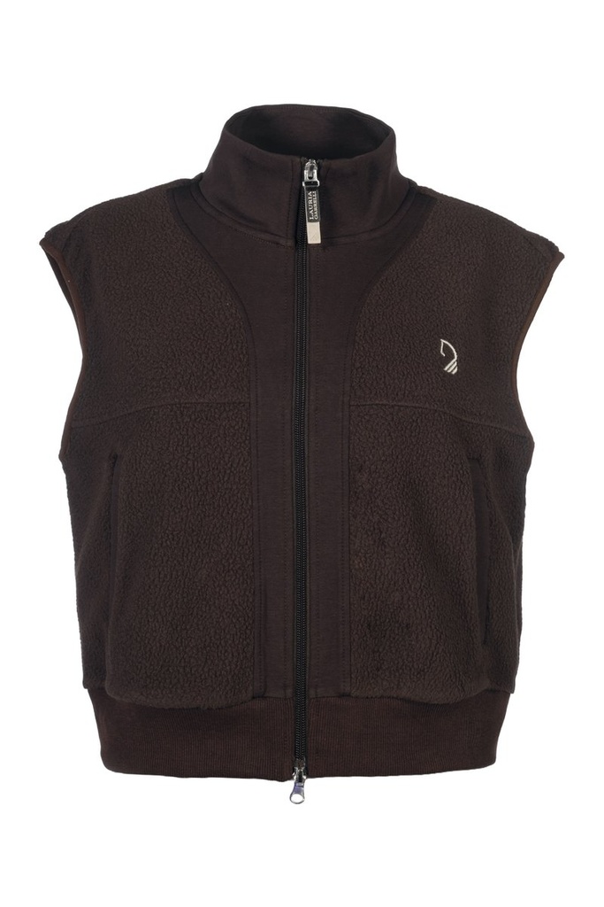 Vest -Arezzo Teddy- (XS, Marron foncé)