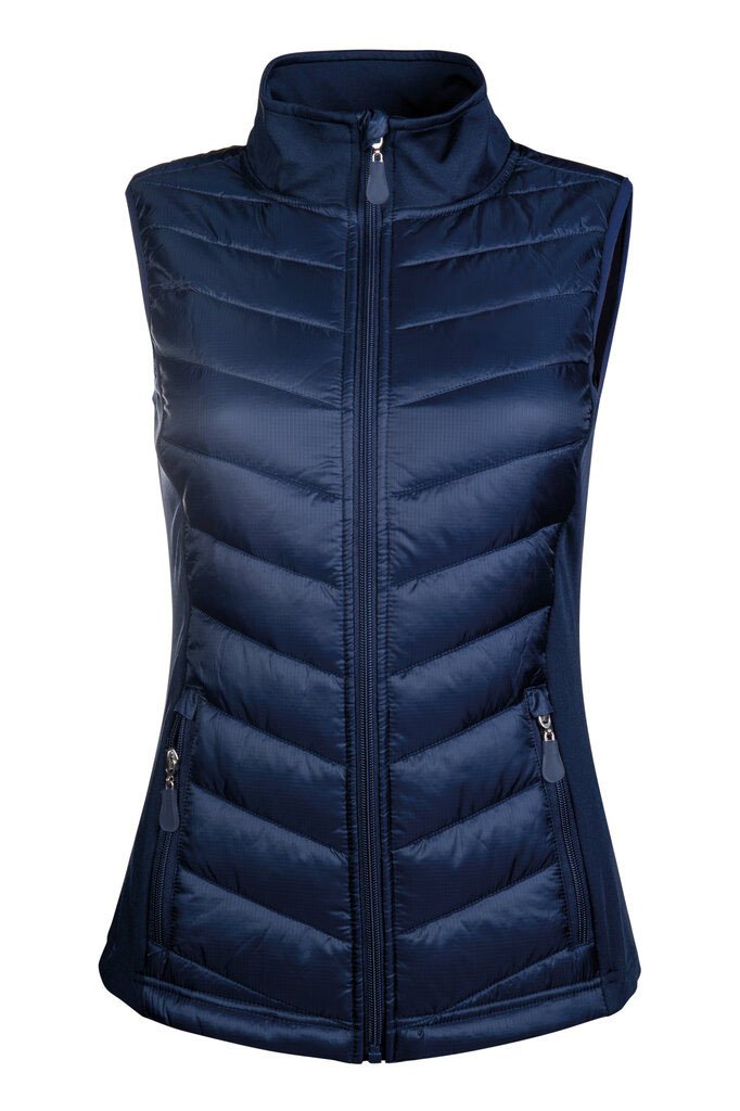 Gilet en jersey/nylon -Basel- Style (XS, dark blue)