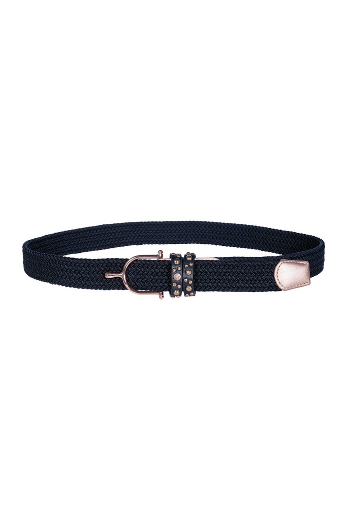 [138336900.0010] Ceinture élastique -Rosegold Glamour- Style (80, Bleu foncé)